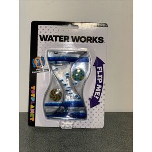 Water Works Fidget Toy, Liquid‎ Motion Blue and Yellow Toy Planet NEW
